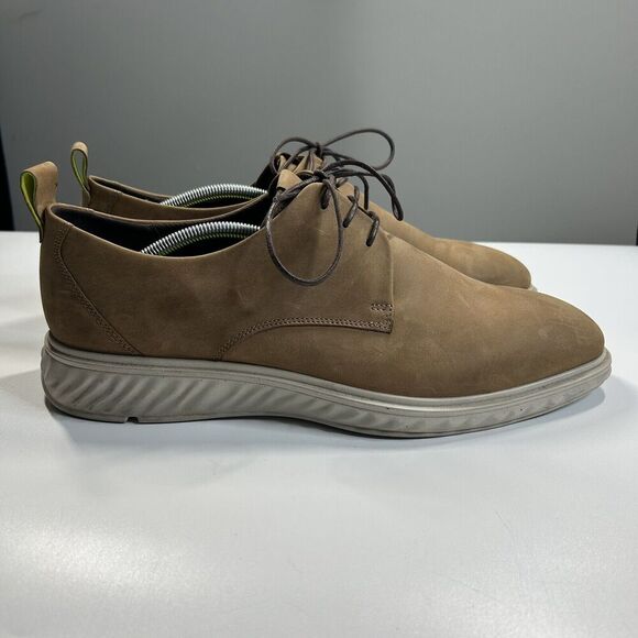 Ecco Brown Nubuck Derby Shoes main image 4